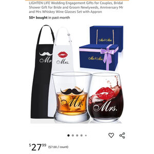 Unisex LIGHTEN LIFE Drinkware Set One Size Black‎ White